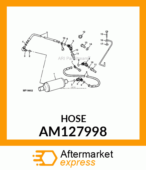 HOSE, ROD END ASSY AM127998