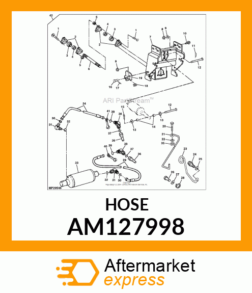 HOSE, ROD END ASSY AM127998