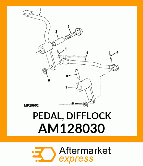 PEDAL, DIFFLOCK AM128030