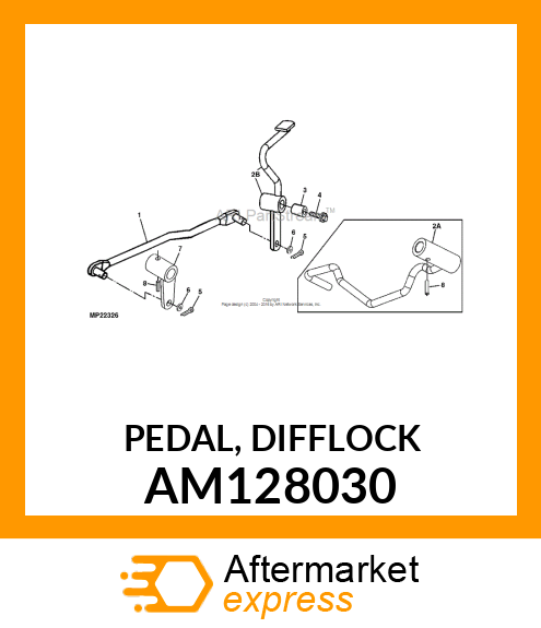 PEDAL, DIFFLOCK AM128030