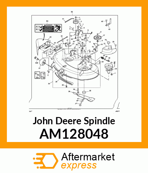 SPINDLE,WELDED AM128048