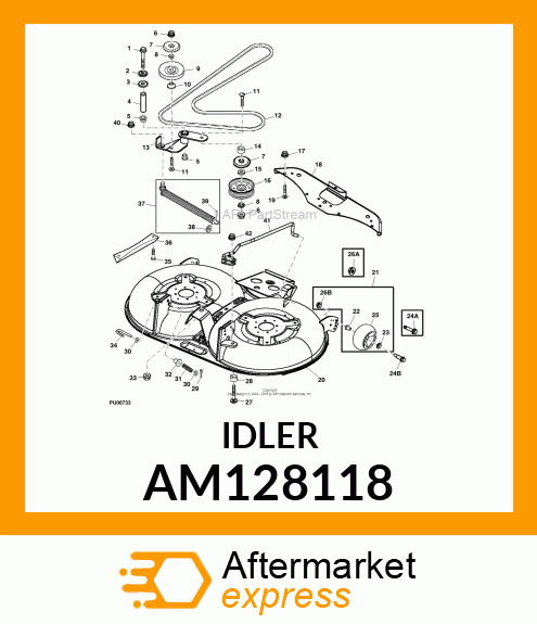 IDLER, RIVETED FLAT AM128118