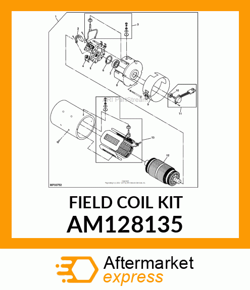 FIELD COIL KIT AM128135