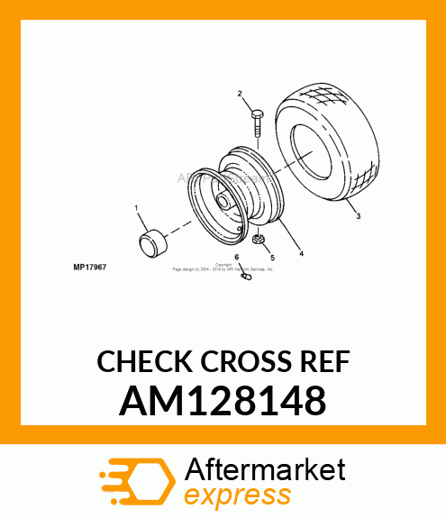 Rim - WHEEL RIM - STEEL 724D/826D WBSB AM128148