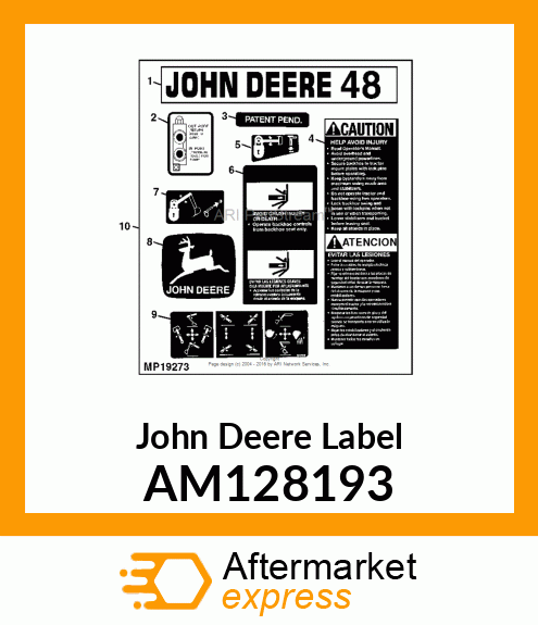 LABEL, KIT, MODEL 48 DECAL AM128193