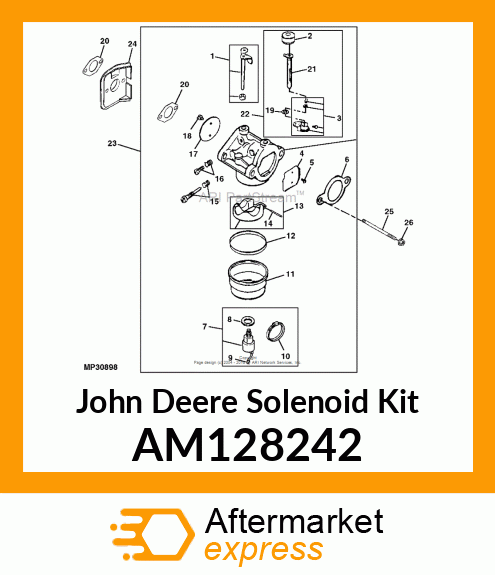 KIT, SOLENOID REPAIR AM128242