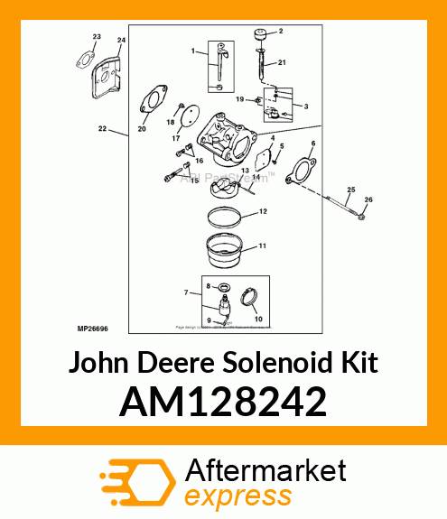 KIT, SOLENOID REPAIR AM128242