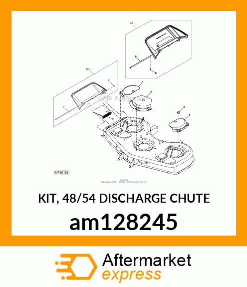 KIT, 48/54 DISCHARGE CHUTE am128245