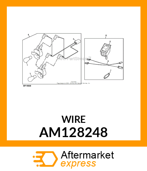 Harness Headlight Switch AM128248