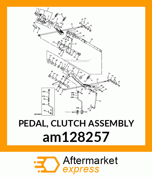 PEDAL, CLUTCH ASSEMBLY am128257
