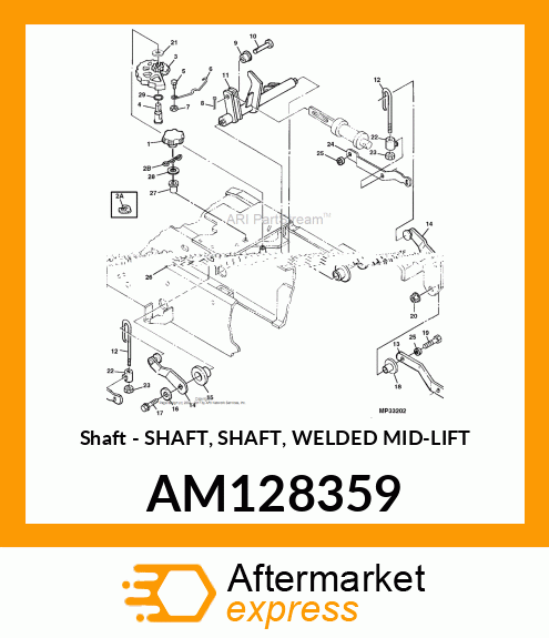 Shaft - SHAFT, SHAFT, WELDED MID-LIFT AM128359