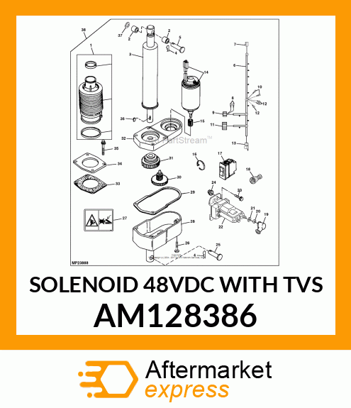 SOLENOID 48VDC WITH TVS AM128386