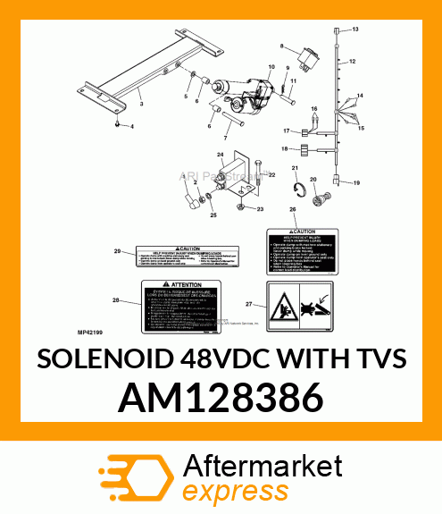 SOLENOID 48VDC WITH TVS AM128386