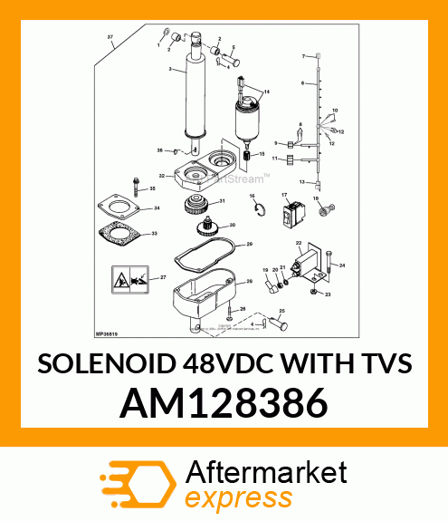 SOLENOID 48VDC WITH TVS AM128386