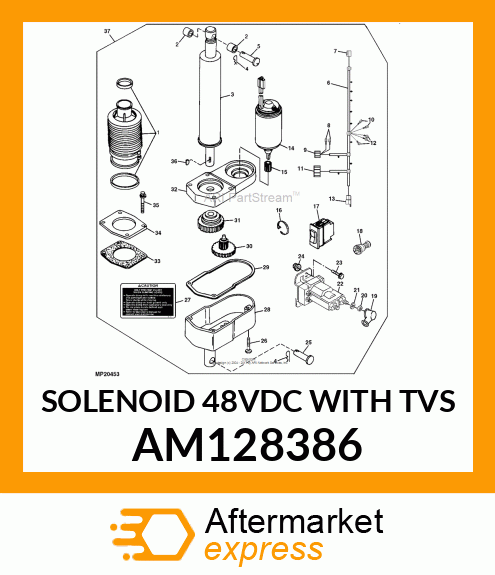 SOLENOID 48VDC WITH TVS AM128386