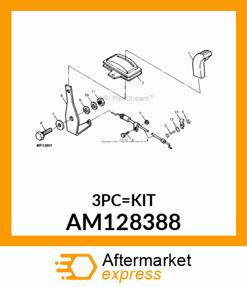 THROTTLE KIT, KIT, THROTTLE CONTROL AM128388