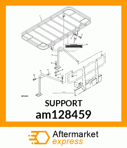 SUPPORT, FRONT RACK am128459