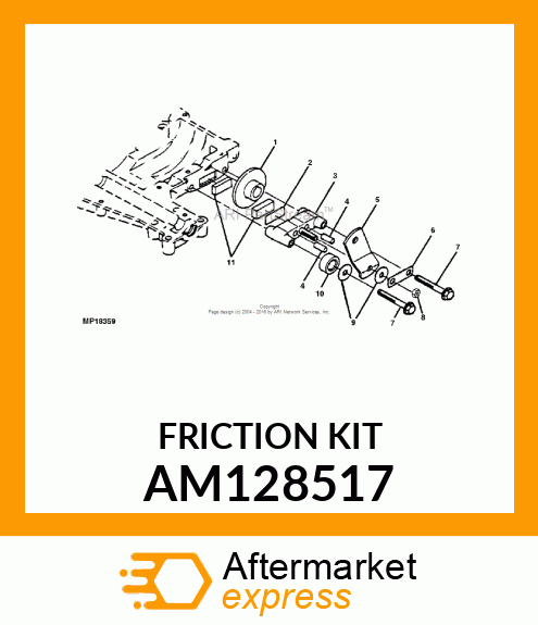 KIT, FRICTION PUCK AM128517
