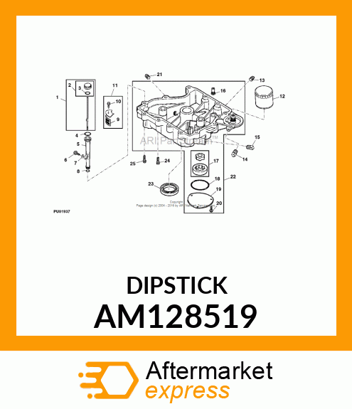 DIPSTICK ASSEMBLY AM128519