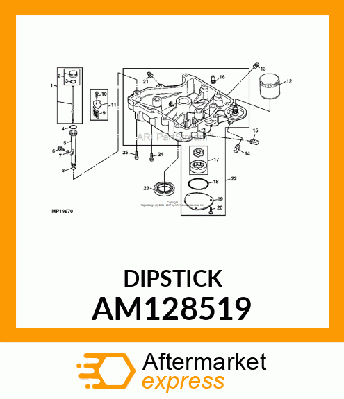 DIPSTICK ASSEMBLY AM128519