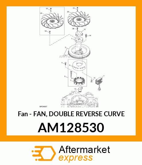 Fan - FAN, DOUBLE REVERSE CURVE AM128530