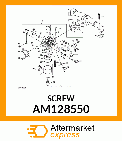 KIT, MAIN JETS, HIGH ALTITUDE AM128550