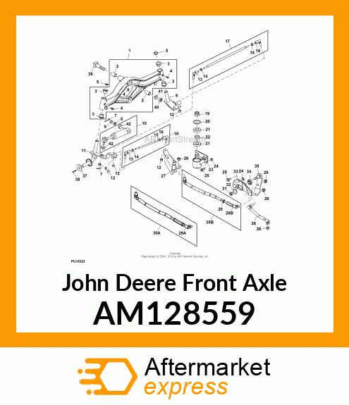 FRONT AXLE AM128559