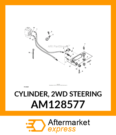 HYDRAULIC CYLINDER, CYLINDER, 2WD S AM128577
