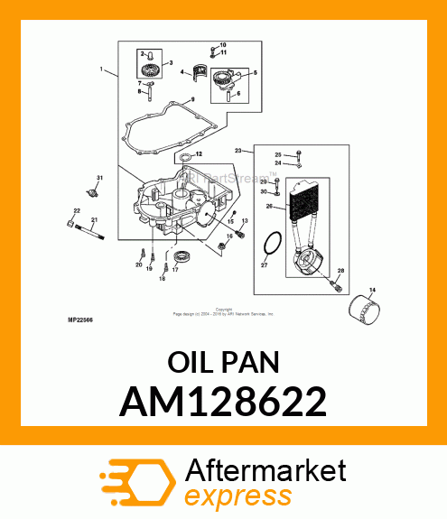 OIL PAN AM128622