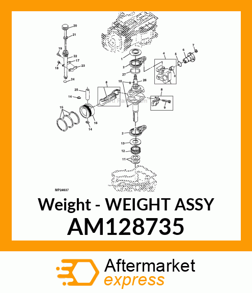 Weight - WEIGHT ASSY AM128735