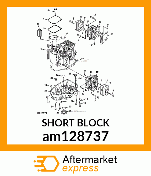 SHORT BLOCK am128737