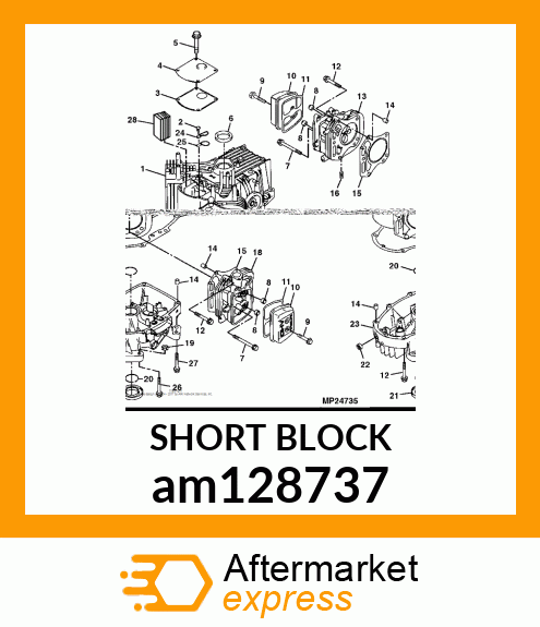 SHORT BLOCK am128737