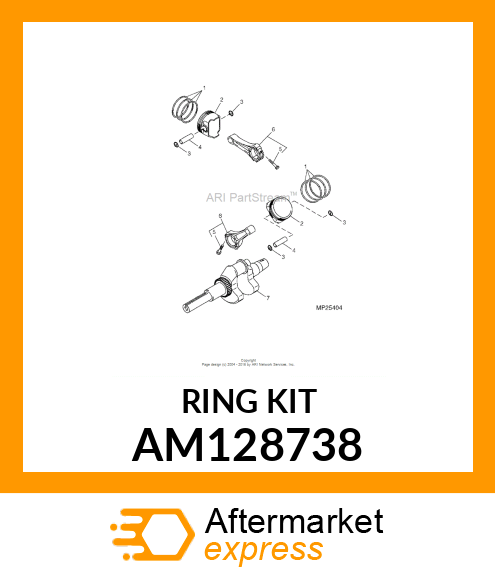 RING SET, PISTON AM128738