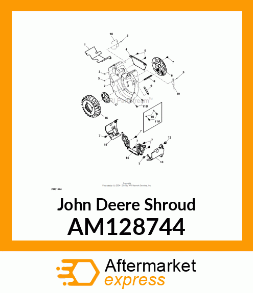 SHROUD, ENGINE AM128744