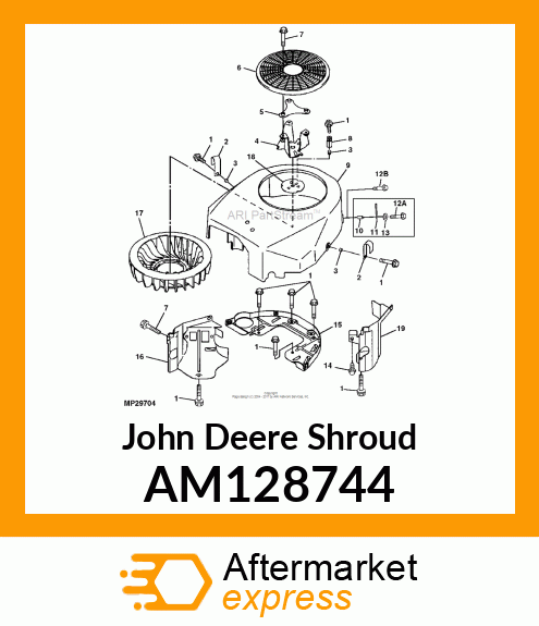 SHROUD, ENGINE AM128744