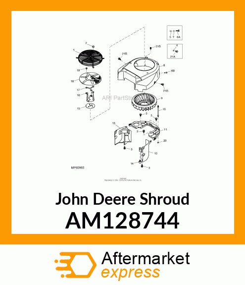 SHROUD, ENGINE AM128744