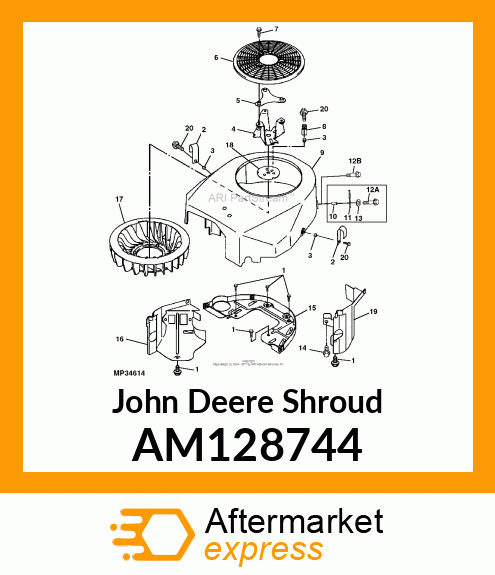 SHROUD, ENGINE AM128744