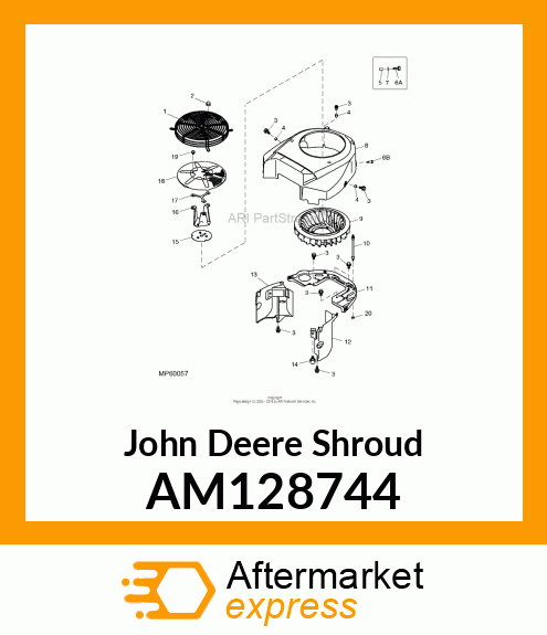 SHROUD, ENGINE AM128744