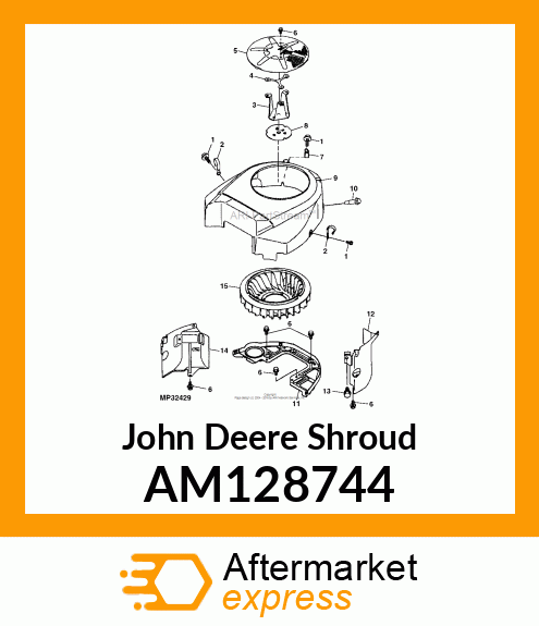 SHROUD, ENGINE AM128744