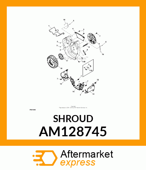 SHROUD, ENGINE AM128745