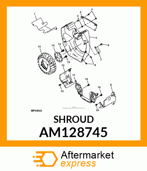 SHROUD, ENGINE AM128745