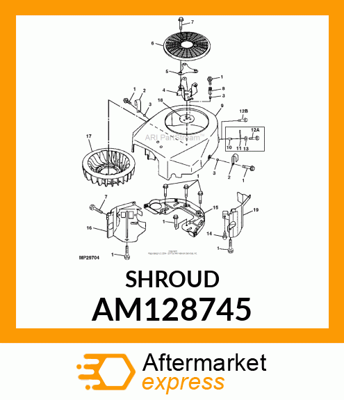 SHROUD, ENGINE AM128745