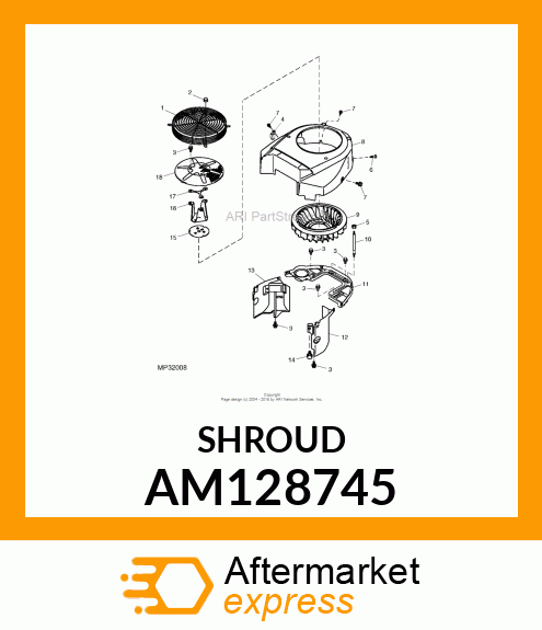 SHROUD, ENGINE AM128745