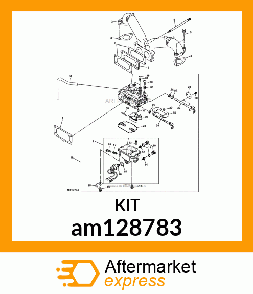 KIT, CARBURETOR REPAIR am128783