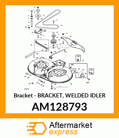 Bracket - BRACKET, WELDED IDLER AM128793