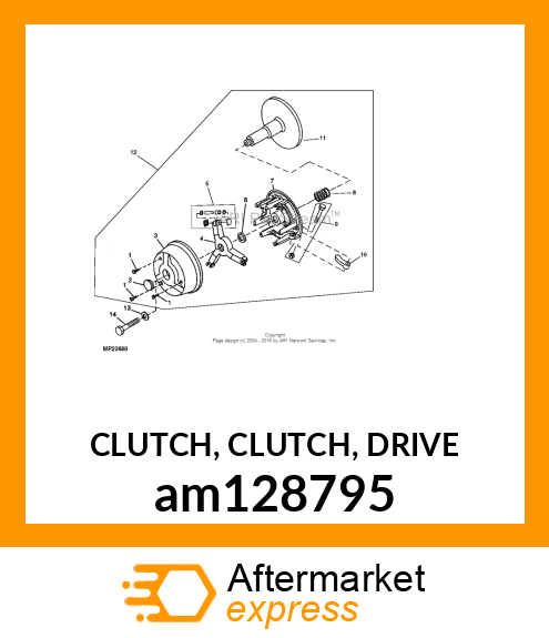 CLUTCH, CLUTCH, DRIVE am128795