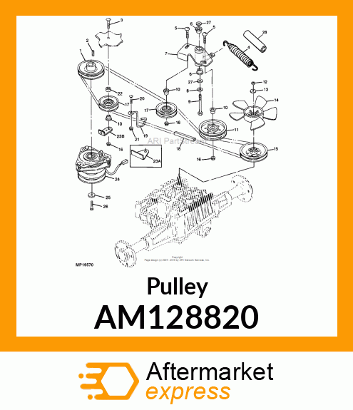 Pulley AM128820