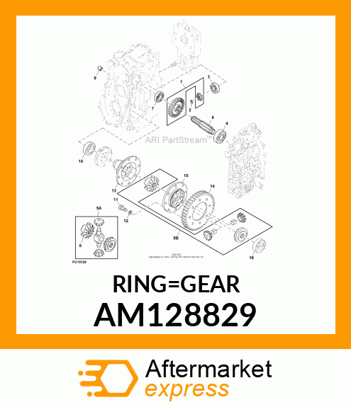 GEAR KIT, FINAL AM128829