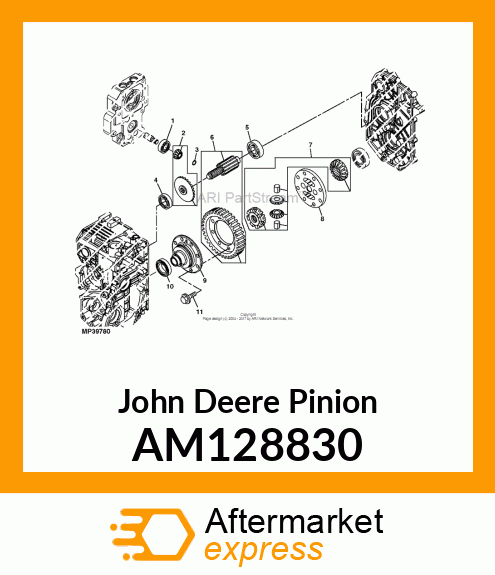 PINION ASSEMBLY AM128830