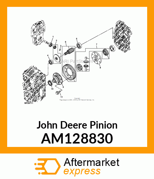 PINION ASSEMBLY AM128830